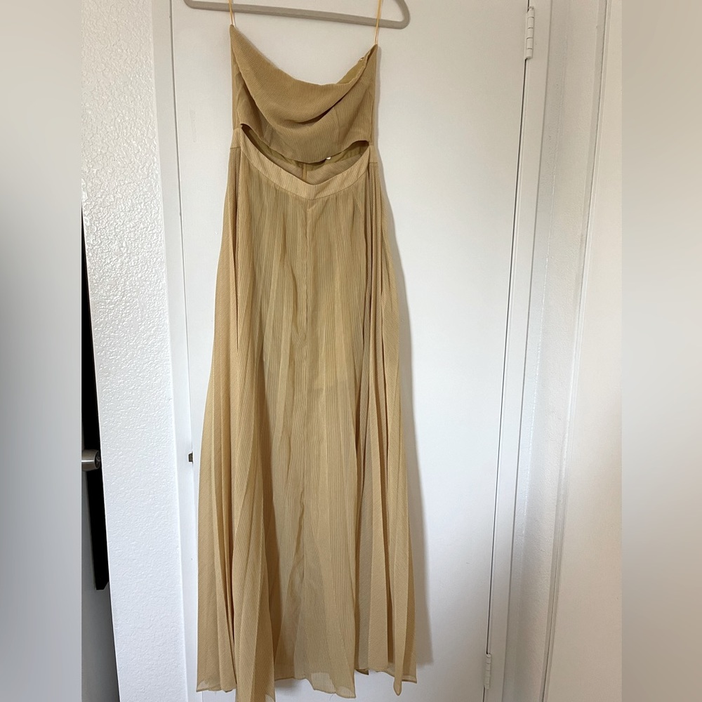 Strapless Striped Maxi Dress Size M